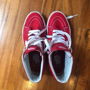 Red High Top Vans